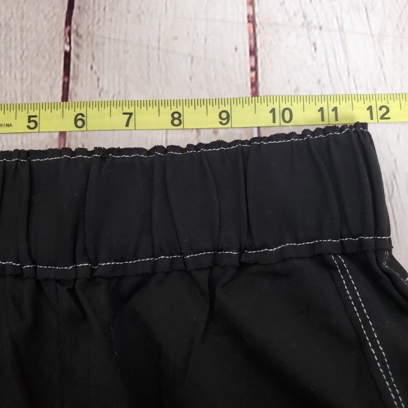 Dee Elly Black 100% Cotton Slim Leg Pull-on Pants - Picture 10 of 12